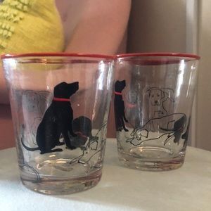 Sally Muir Anthropologie Dog A Day Juice Glasses